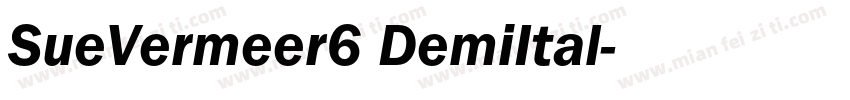 SueVermeer6 DemiItal字体转换